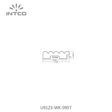 U9123-WK-095T — 7.2cm Natural PS Moldura para Marco de Fotos