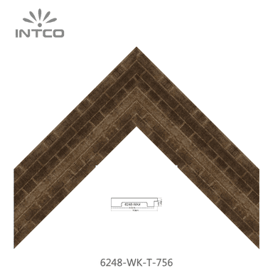 6248-WK-T-756 — 8.89cm Bronze PS Baguette d'Encadrement