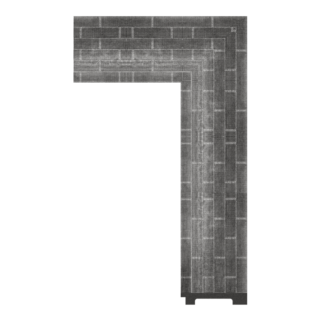 6248-WK-T-515 — 8.89cm Argenté PS Baguette d'Encadrement