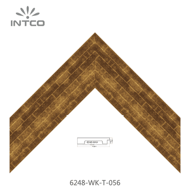 6248-WK-T-056 — 8.89cm Dourado PS Moldura para Quadro