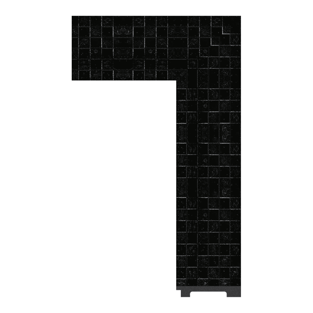 6248-WK-S-1007 — 8.89cm Schwarz PS Bilderrahmenleiste