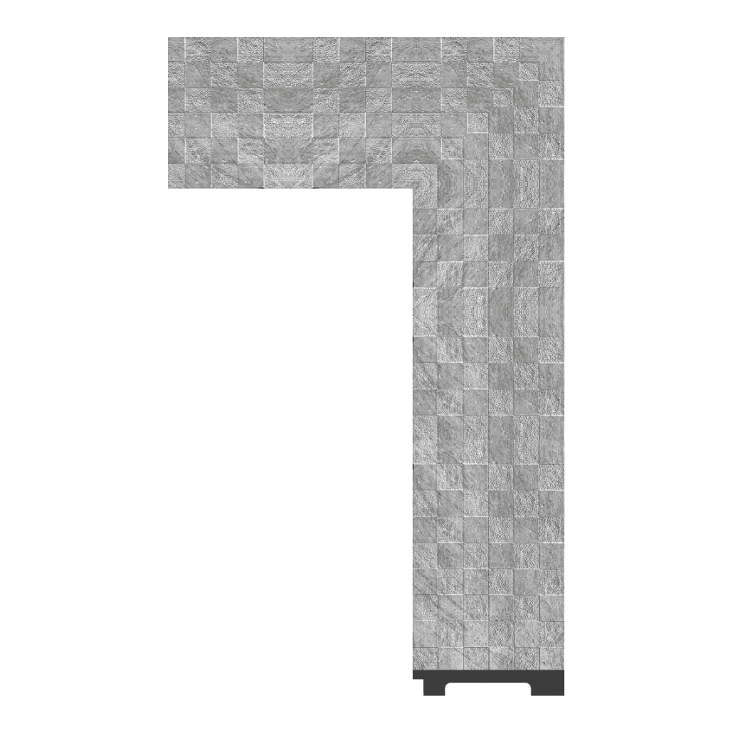 6248-WK-S-083 — 8.89cm Argenté PS Baguette d'Encadrement