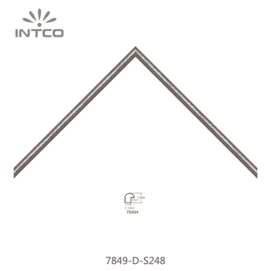 7849-D-S248 — 1.2cm Argenté PS Baguette d'Encadrement