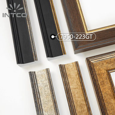 7950-223GT — 5cm Preto PS Moldura para Quadro