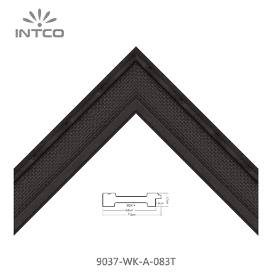 9037-WK-A-083T — 7.5cm Schwarz PS Bilderrahmenleiste