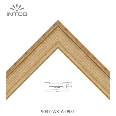 9037-WK-A-095T — 7.5cm Natur PS Bilderrahmenleiste