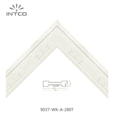 9037-WK-A-280T — 7.5cm Natur PS Bilderrahmenleiste