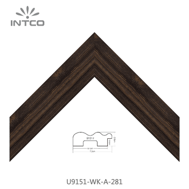 U9151-WK-A-281 — 7.2cm Natur PS Bilderrahmenleiste