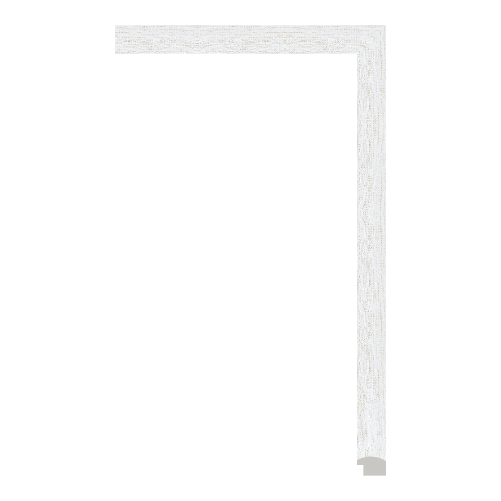 5361-H-445T — 2.48cm Branco PS Moldura para Quadro