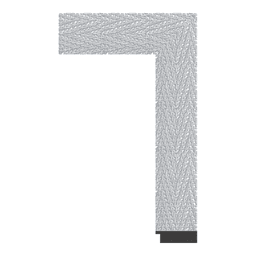 Ps Picture Frame Moulding,P3234-XB-111,7.06W SILVER Picture Frame Moulding
