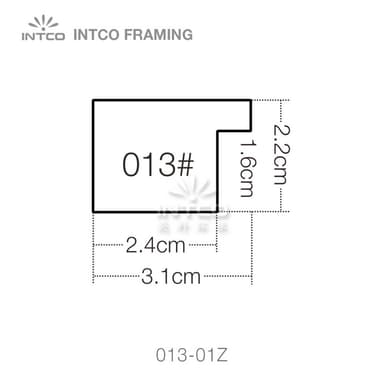 013 series PS picture frame moulding profile