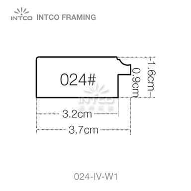 INTCO 024 series PS picture frame moulding profile