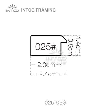 025 series PS picture frame moulding profile