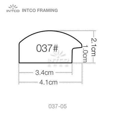 037 series PS art frame moulding profile