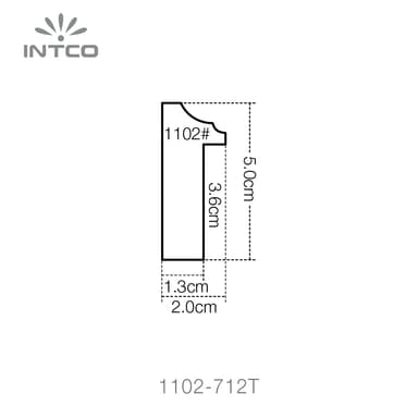 1102-712T — 2cm Gold PS Bilderrahmenleiste