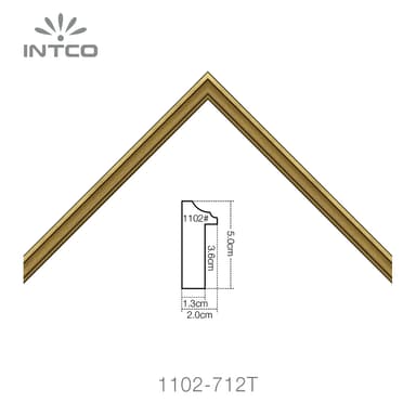 1102-712T — 2cm Gold PS Bilderrahmenleiste