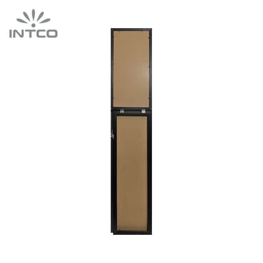 12”x60” Black Framed Floor Free Standing Mirror With Easel