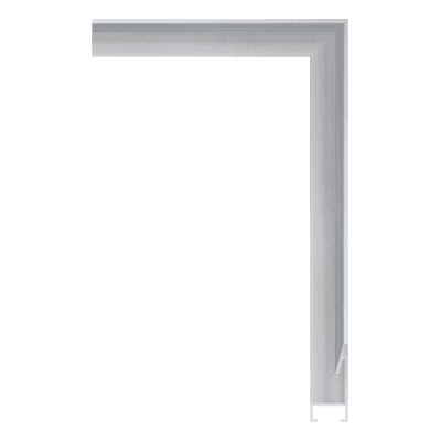 AL001-BS — 1.6cm Silber Aluminum Bilderrahmenleiste
