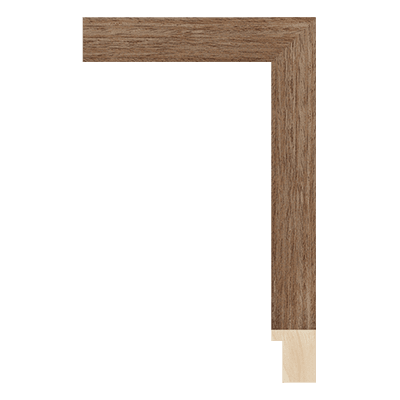 SW006-02WV — 2.8cm Natur Wood Bilderrahmenleiste