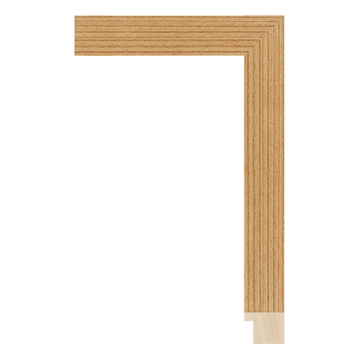 SW009-08WV — 2.8cm Natur Wood Bilderrahmenleiste