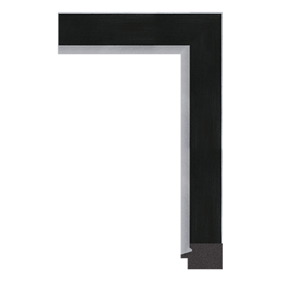 3142-A-059H — 4.8cm Schwarz PS Bilderrahmenleiste