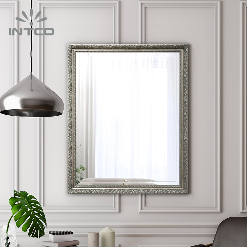22”x28” Silver Decorative Antique Framed Wall Mirror