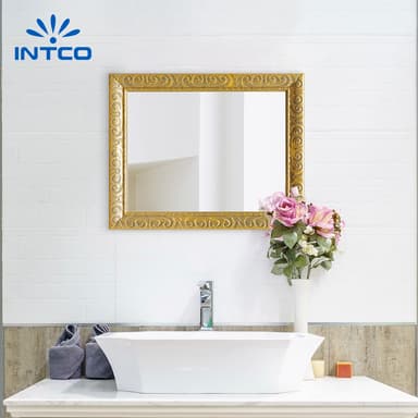 16”x20” Gold Ornate Decorative Bathroom Wall Mirror