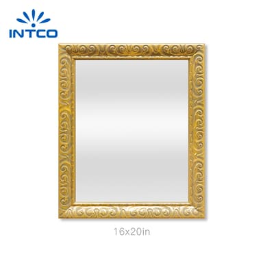 16”x20” Gold Ornate Decorative Bathroom Wall Mirror