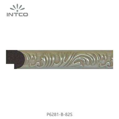 P6281-B-82S — 2.4cm Silber PS Bilderrahmenleiste