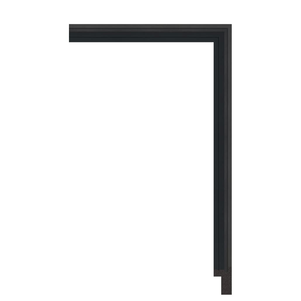 7161-1433T — 2.6cm Schwarz PS Bilderrahmenleiste