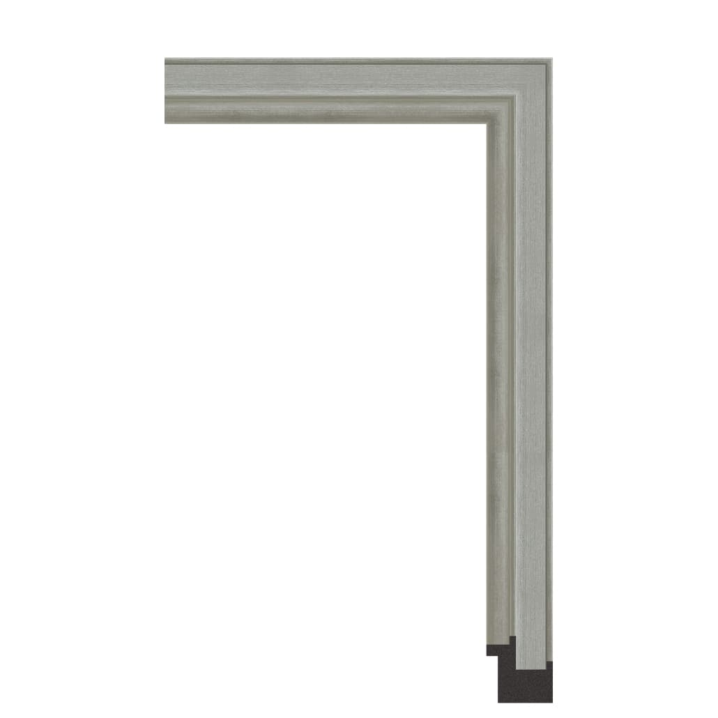 7425-167ST — 4cm Silber PS Bilderrahmenleiste