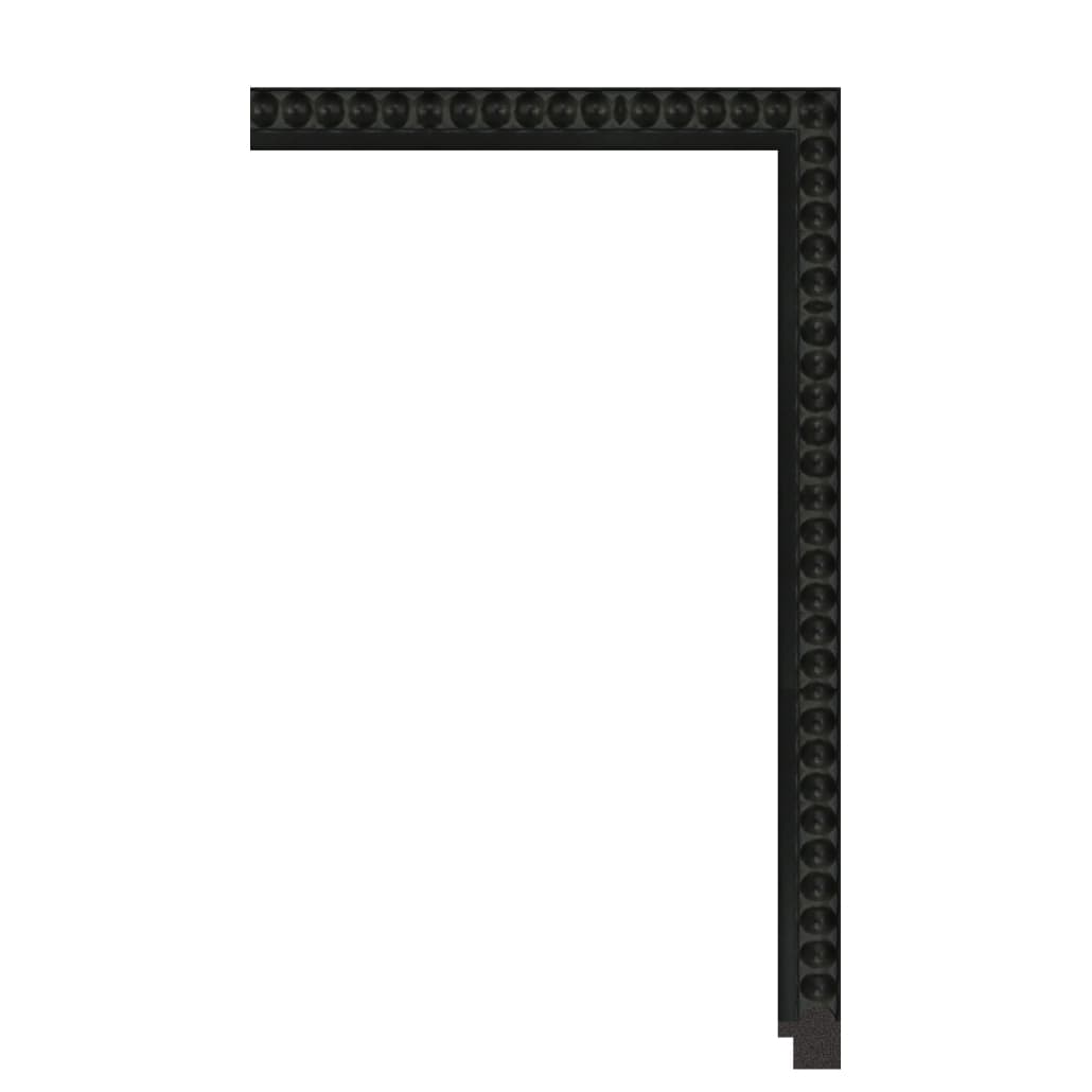P2072-ZC-B — 2.5cm Negro PS Moldura para Marco de Fotos