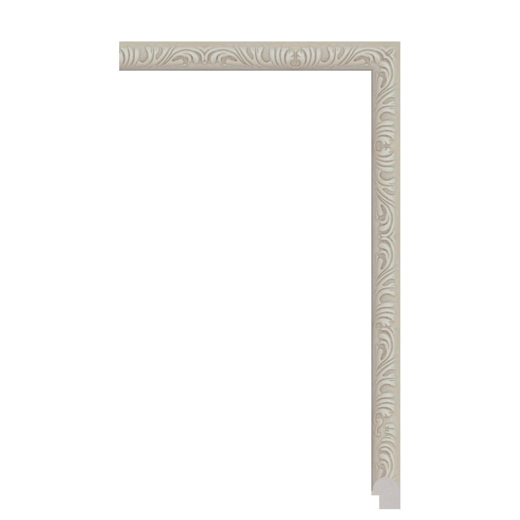 P6281-B-W — 2.4cm Blanc PS Baguette d'Encadrement