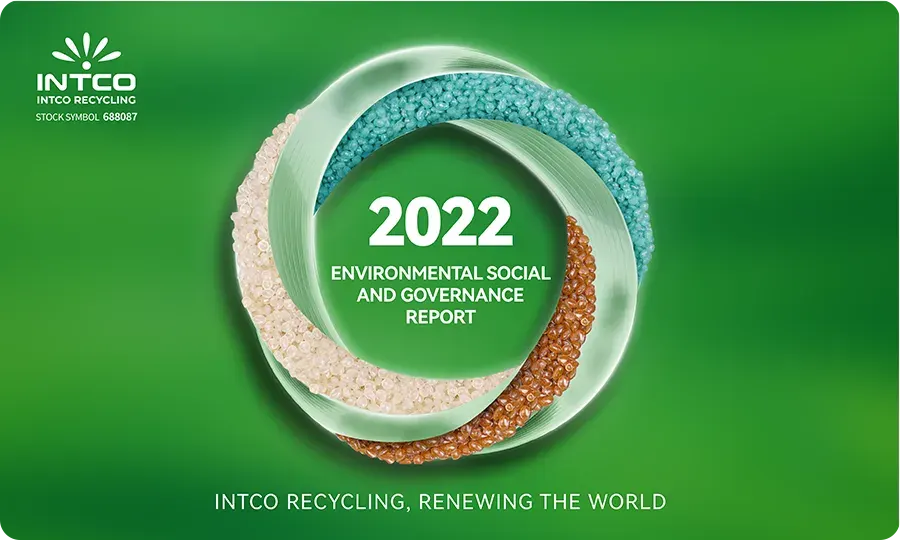 Portada del Informe ESG 2022 de INTCO Recycling