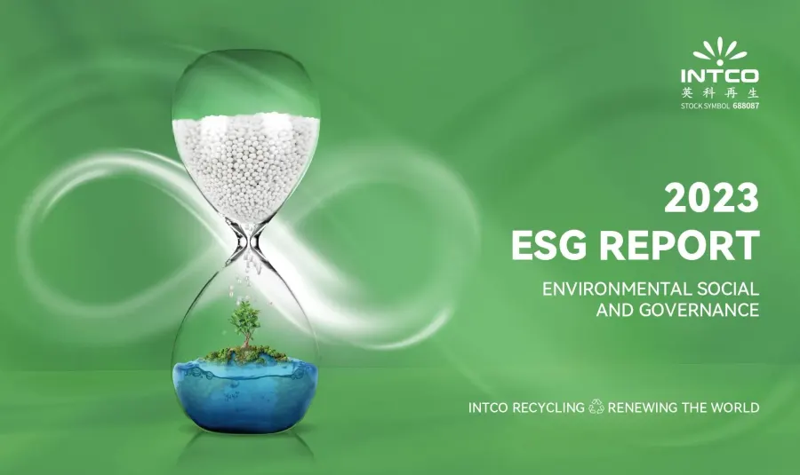Portada del Informe ESG 2023 de INTCO Recycling
