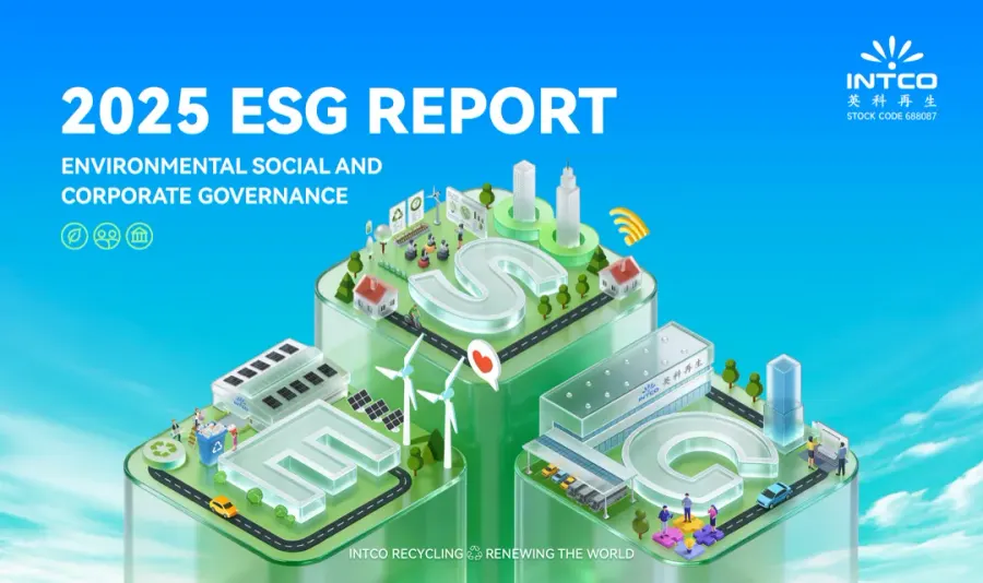 Portada del informe ESG 2025 de INTCO Recycling